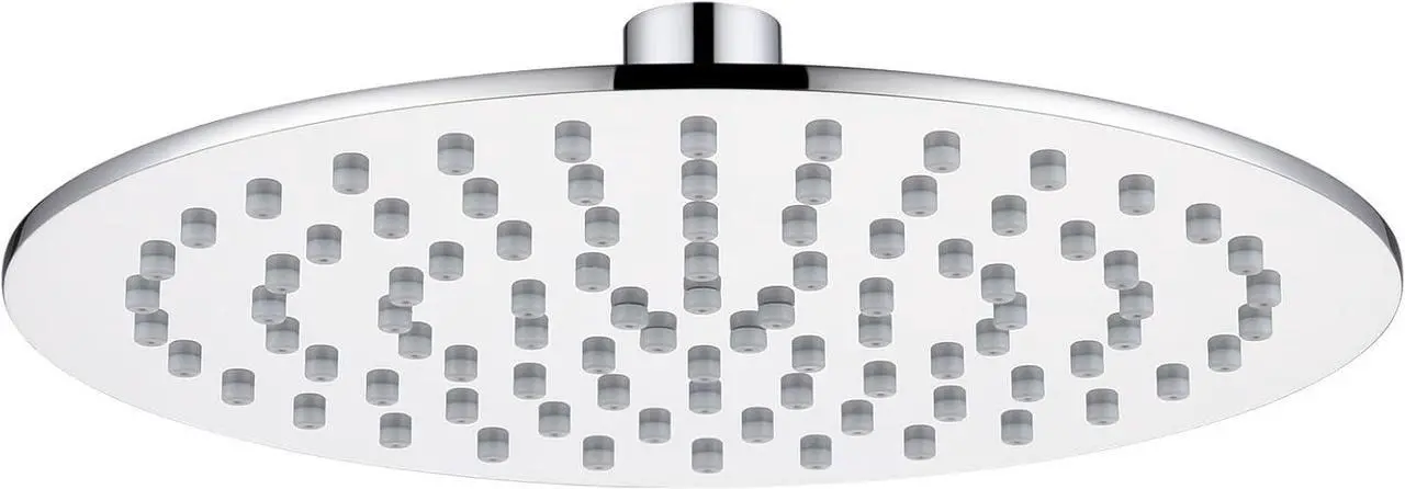 Main image of Waterfall Showerhead 8-Inch Stainless Steel Bathroom Overhead Rainfall Shower Head with Adjustable Angle High Pressure, Chrome SH003CH-D8