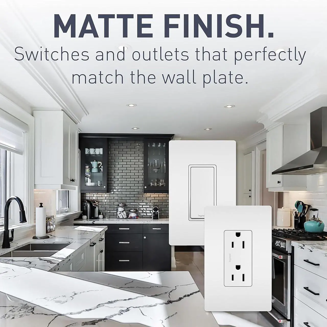 Alt view image 6 of 7 - Legrand Radiant 2097TRUSBACW 15 Amp GFCI Self Test Tamper Resistant Decorator Duplex Outlet with USB Type A and C, White (1 Count)