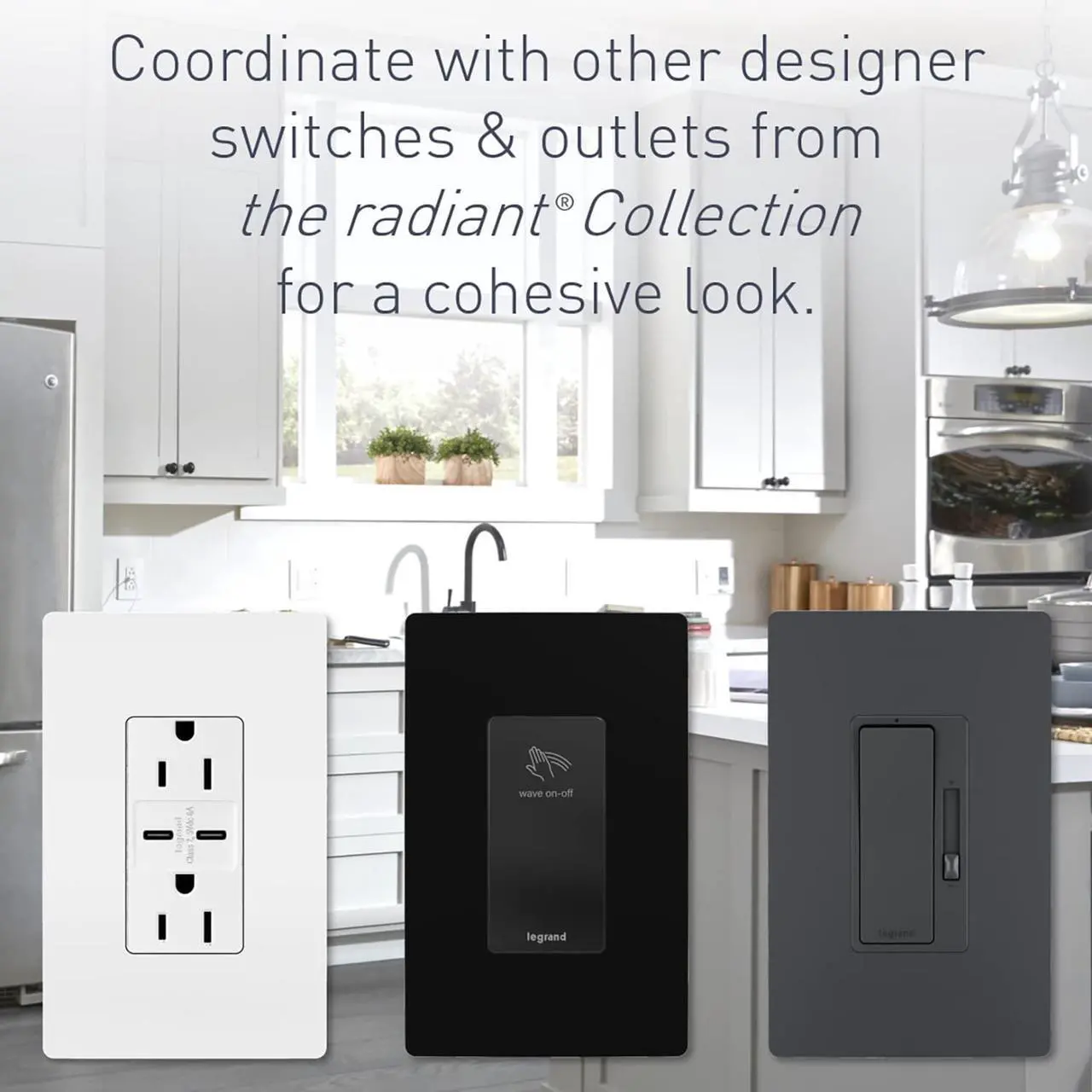 Alt view image 7 of 7 - Legrand Radiant 2097TRUSBACW 15 Amp GFCI Self Test Tamper Resistant Decorator Duplex Outlet with USB Type A and C, White (1 Count)