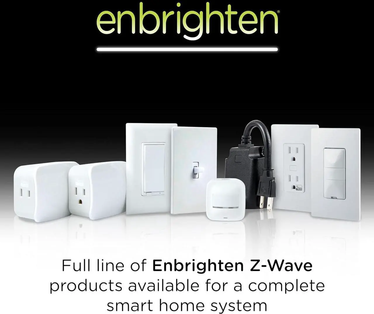 Alt view image 6 of 6 - Enbrighten Z-Wave Plus Smart Receptacle, Works with Alexa, Google Assistant, Tamper-Resistant, Z-Wave Outlet, Always On Outlet, Hub Required, Smart Outlet, Lamps, Small Appliances, 700 Series, 58449