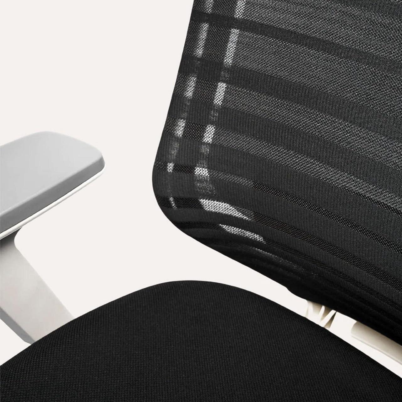 Alt view image 7 of 7 - Branch Ergonomic Chair - A Versatile Desk Chair with Adjustable Lumbar Support, Breathable Mesh Backrest, and Smooth Wheels - Experience Optimal Comfort and Support - Black