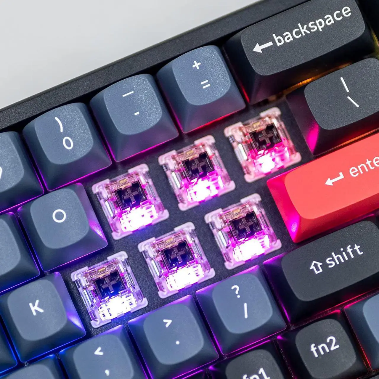 Alt view image 4 of 7 - Keychron K6 Pro Wireless Custom Mechanical Keyboard, QMK/VIA Programmable Macro, Hot-Swappable Keychron K Pro Brown Switch, 65% Layout Aluminum RGB Backlit Office Gaming Keyboard for Mac Windows Linux