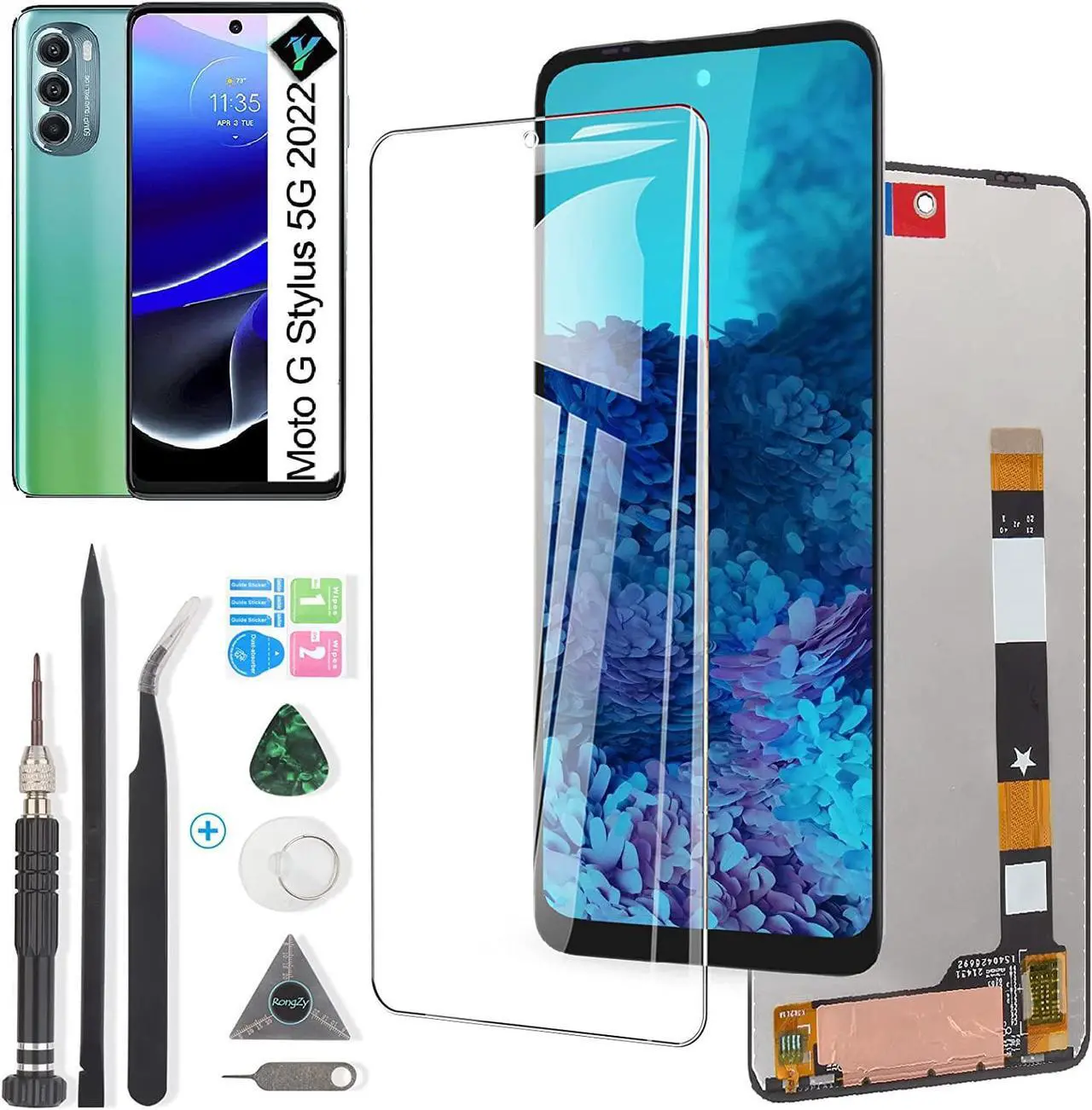 Main image of Screen for Motorola Moto G Stylus 5G 2022 Screen Replacement for Motorola G Stylus 5G 2022 XT2215 XT2215-1 XT2215DL LCD Display Touch Screen Digitizer Assembly Replacement with Kit