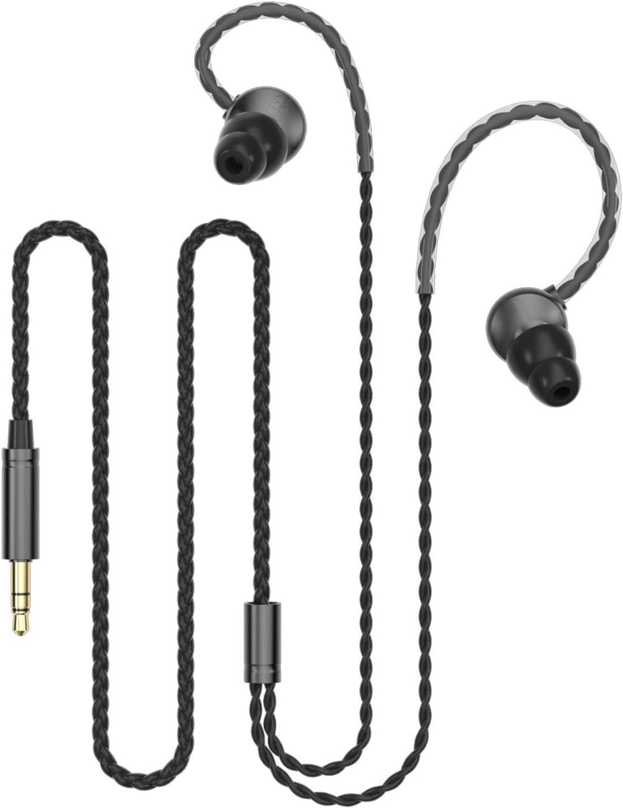 Alt view image 5 of 7 - Ear Buds Extra Long Cord Headphones Without Mic Long Wired Earbuds for Tv Earphones with No Microphone Ear Buds Long Cord Length Earhook Earphones with 3.5 mm Headphone Plug