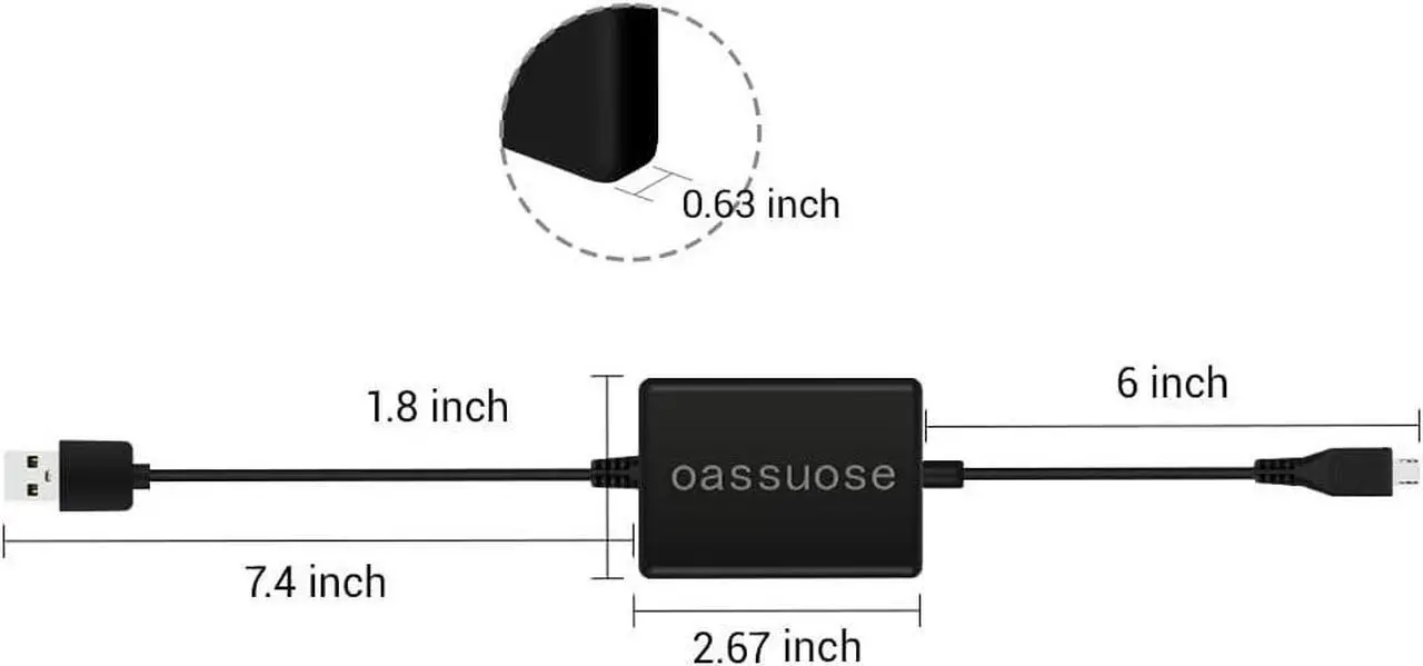 Alt view image 6 of 6 - USB Power Cable Adapter for Fire TV Stick,Powers Streaming TV Sticks Directly from TV USB Port(Eliminates AC Adapter and Very Long Power Cable)