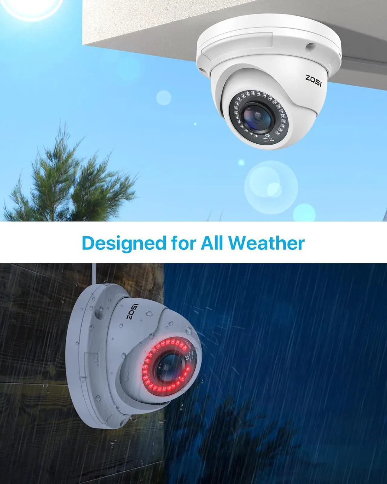 Alt view image 2 of 6 - Gadpiparty ZOSI 16CH 4K PoE Security Camera System, 16 Channel 8MP NVR with 4TB HDD, 8pcs Wired 5MP Dome Cameras, Night Vision, for 24-7 Recording