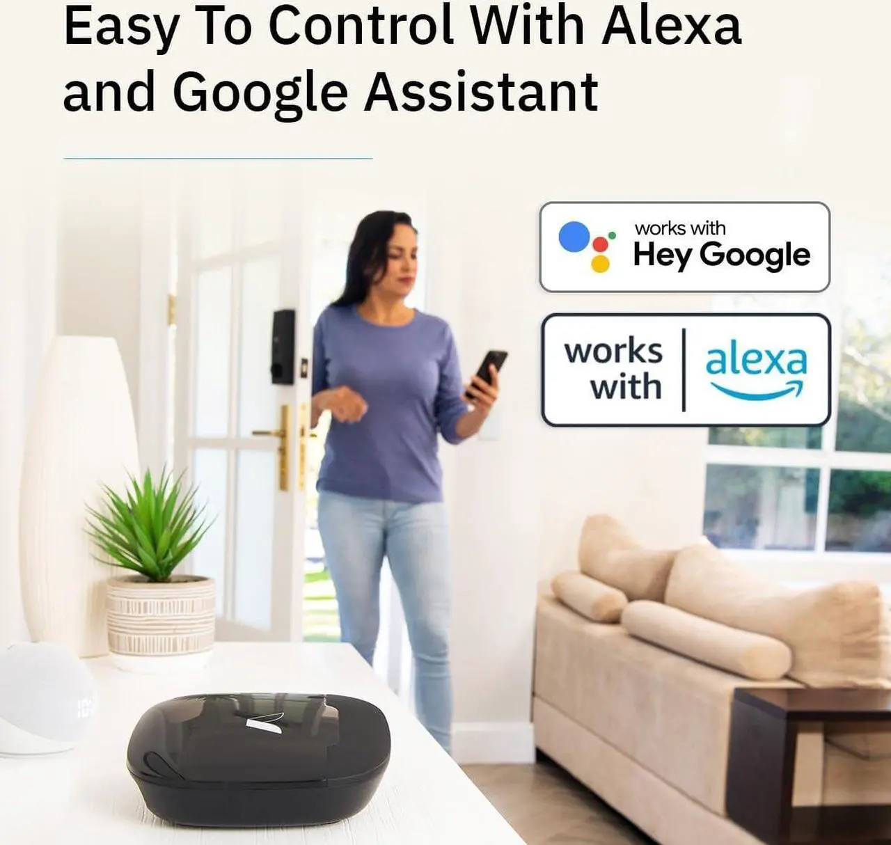 Alt view image 5 of 6 - Abode 3 Piece Wireless Security Kit  Expandable to Protect Your Whole Home - Easy DIY Installation Optional Professional Monitoring Compatible with Alexa & Google Assistant (104067/A)