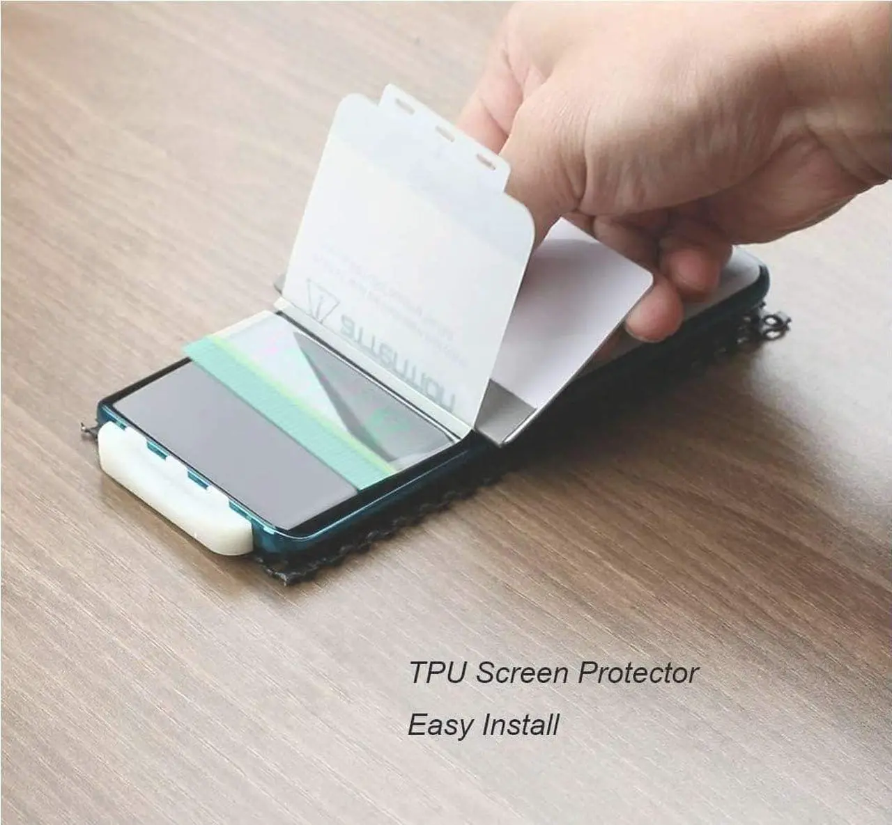 Alt view image 2 of 6 - Ibywind Screen Protector For OnePlus 8,with 2Pcs Flexible TPU Film,1Pc Camera Lens Protector,1Pc Backing Carbon Fiber Film [Fingerprint Reader,Easy to install], Welcome to consult