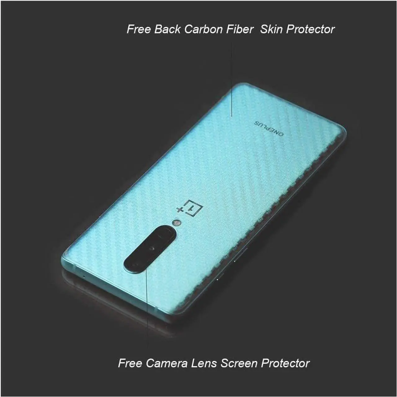 Alt view image 3 of 6 - Ibywind Screen Protector For OnePlus 8,with 2Pcs Flexible TPU Film,1Pc Camera Lens Protector,1Pc Backing Carbon Fiber Film [Fingerprint Reader,Easy to install], Welcome to consult