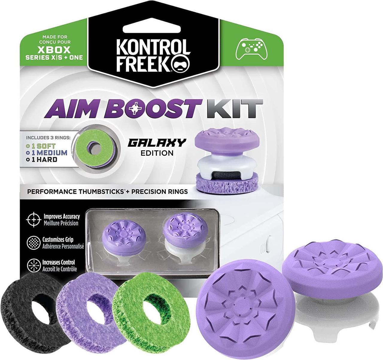 KontrolFreek Aim Boost Kit for Xbox One and Xbox Series X Controller | Includes Performance Thumbsticks and Precision Rings | Galaxy Edition