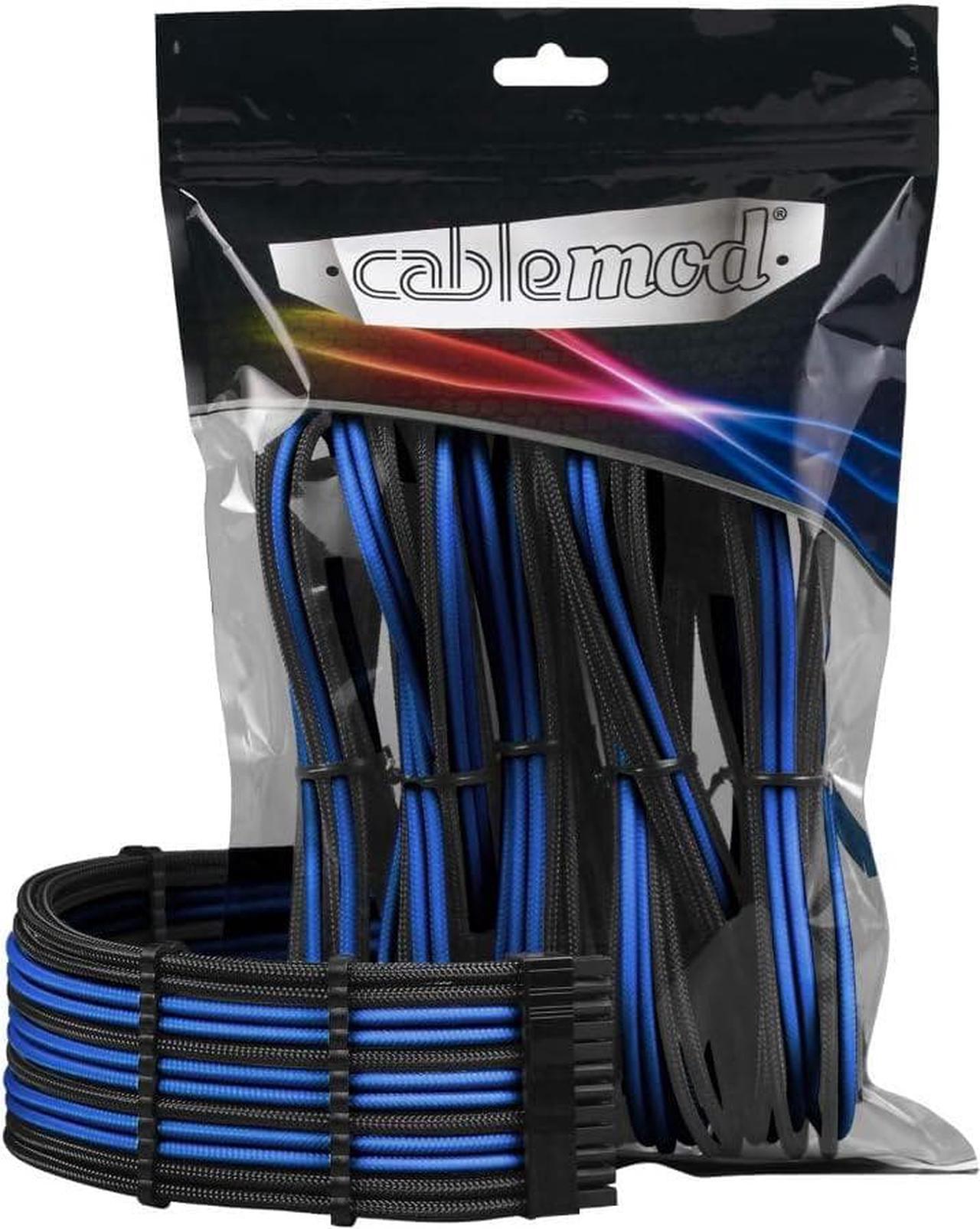 CableMod Pro ModMesh Sleeved Cable Extension Kit (Black + Blue)