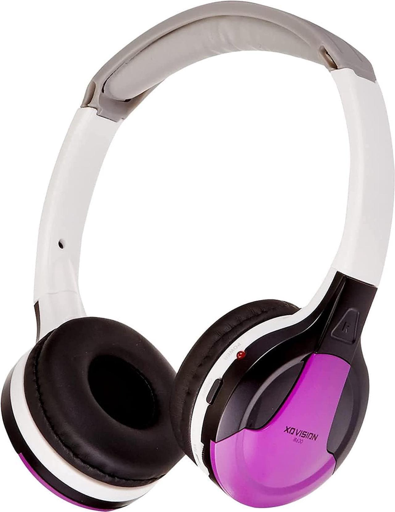 XO Vision IR630PR Universal IR Wireless Foldable Headphones, Purple