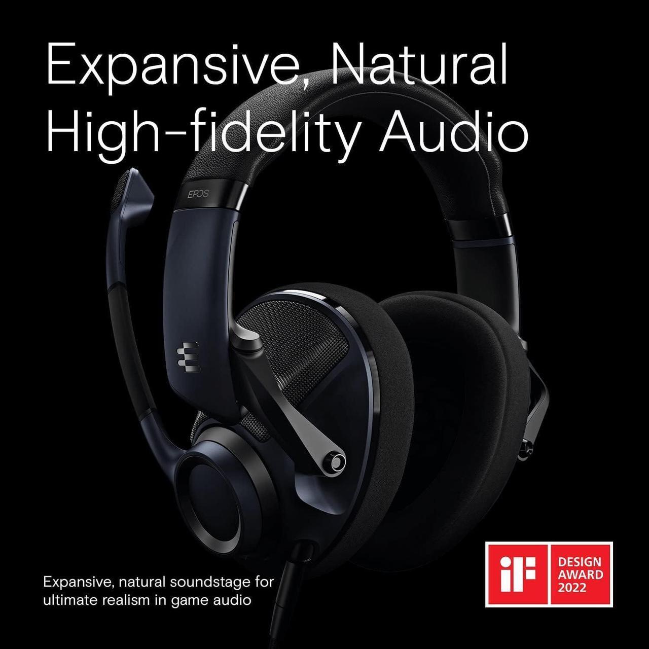 Alt view image 4 of 6 - H6Pro Open Acoustic Gaming Headset with Mic, Lightweight Headband, Comfortable and Durable Design (Black)