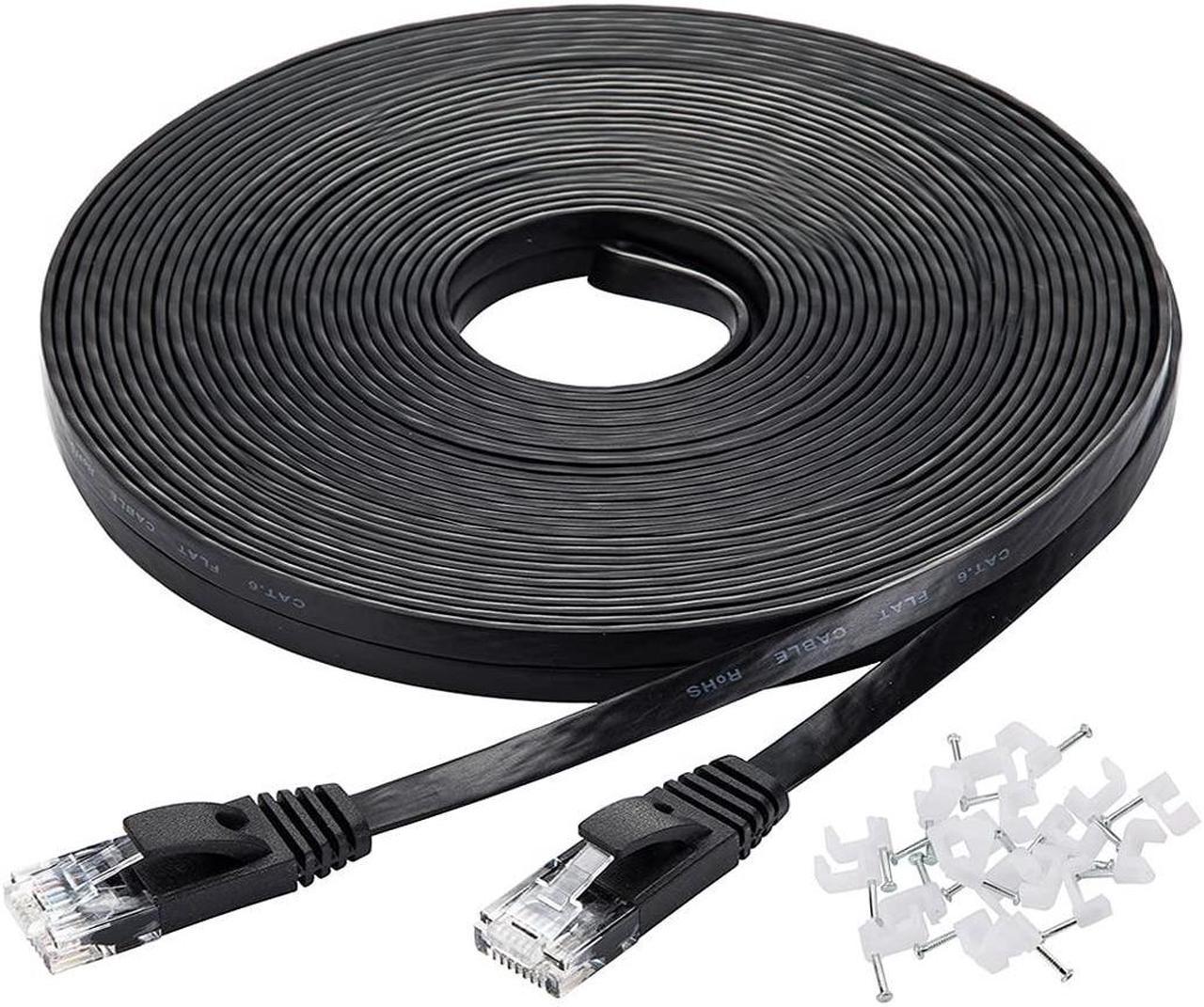 Cat 8 Ethernet Cable 8 FT 10 Pack, BAHIWOM 40Gbps 2000Mhz High Speed Flat Internet Network Cable, Cat8 Ethernet Cable Patch Cord with RJ45 Connector