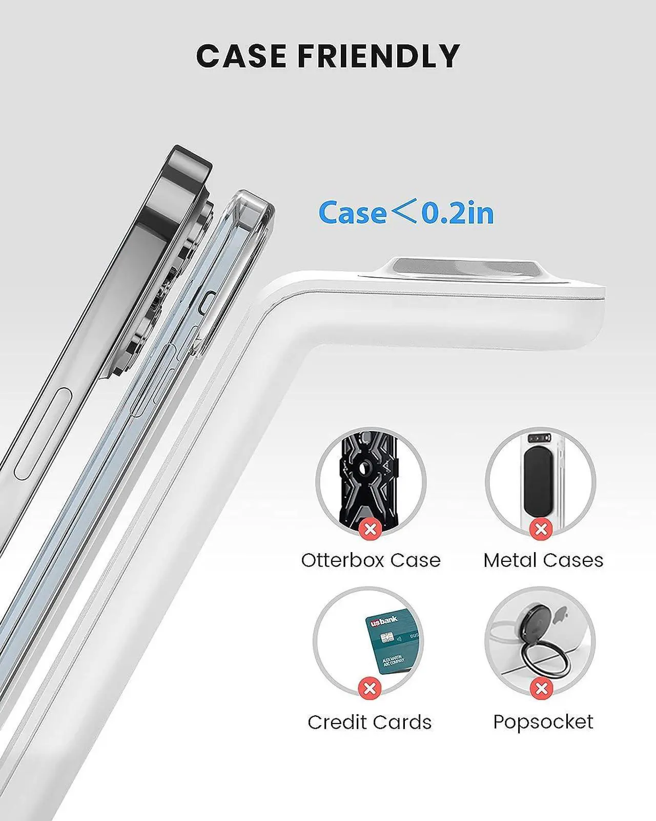 Alt view image 5 of 7 - Wireless Charging Stand, GEEKERA 3 in 1 Wireless Charger Dock Station for iPhone 15 14 13 12 11 Pro Max Plus XR XS 8 Plus, Apple Watch Ultra/9/SE/8/7/6/5/4/3/2, AirPods Pro/3