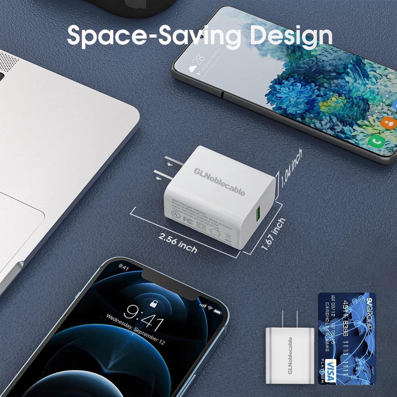 Alt view image 5 of 7 - Fast Wall Charger and USB C Charging Cable Cord for Nokia G400 5G/G300 5G/G100 G50 X100 XR20 C200/7.2/8.3 5G/8 V 5G UW/5.4 G10 G20 T10 T21 T20 C2 Tava/C2 Tennen/C5 Endi 6.1 6.2 Phone,Quick Charge 3.0
