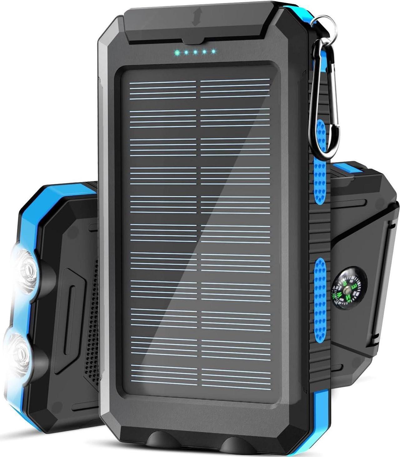 Main image of Solar Charger,38800mAh Portable Solar Power Bank,Waterproof External Backup Battery Power Pack Charger with USB C/LED Flashlights Compatible with iPhone,Tablet,Android,Suitable for Outdoor Camping