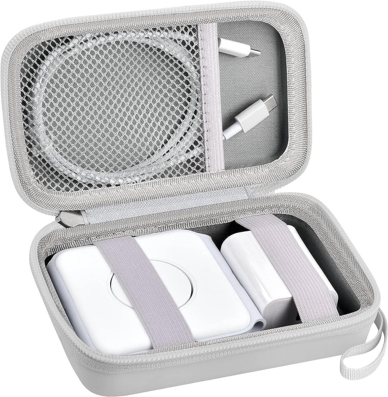 Main image of Travel Case for UCOMX for Nano/for Iseyyox/for LISEN/for RTOPS 3 in 1 Wireless Charger, Foldable Magnetic Charging Station Storage Holder Bag for Fast Charge Pad Cable and Adapter, White-Box Only