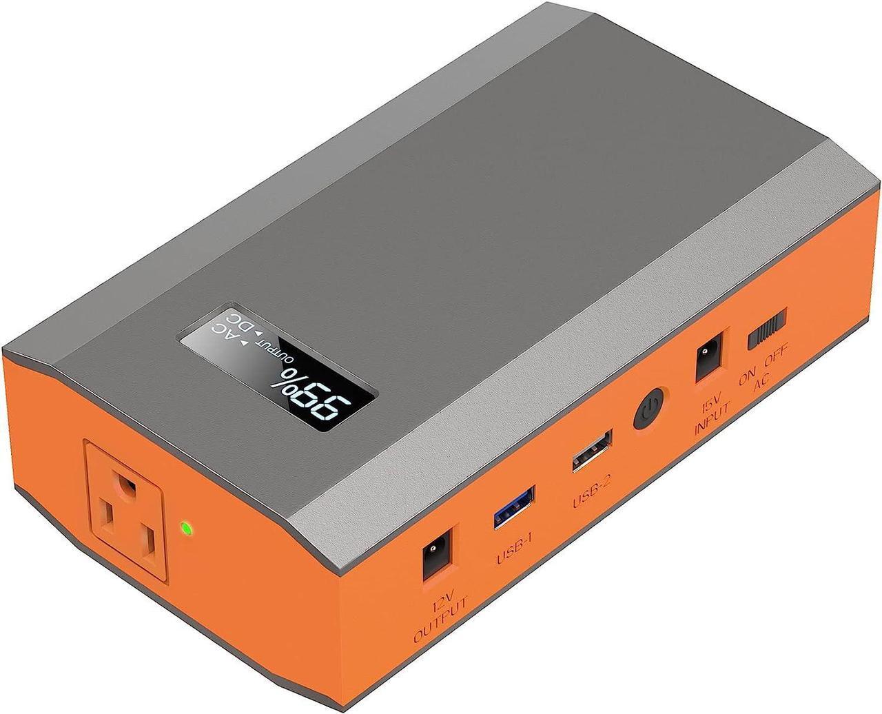 Main image of ZeroKor Portable Power Bank with AC Outlet, 65W/110V Portable Laptop Charger Battery Bank, 24000mAh External Battery Pack 88.8Wh, Backup Power Source for Outdoor Tent Camping RV Home Office Emergency