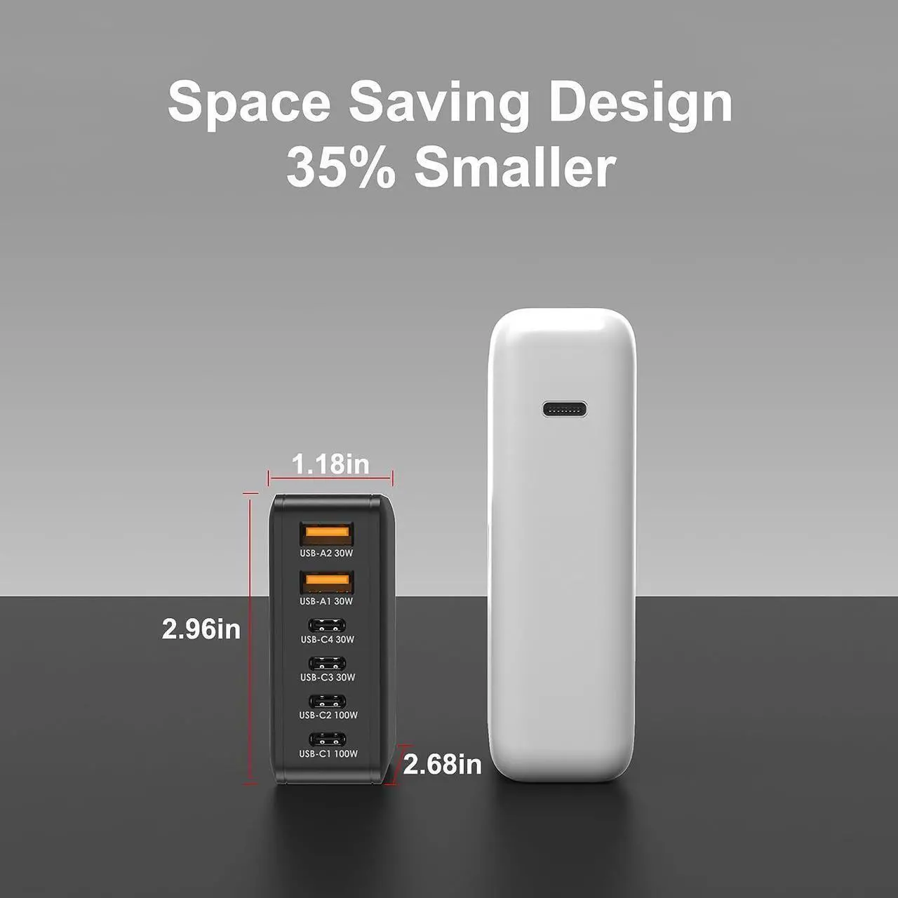 Alt view image 4 of 6 - CHIPOFY 170W USB C Charger, GaN Charger Station PD 3.0Type C 100W Super Fast Charging 60W Portable Travel USB C Power Adapter for MacBook Pro,Dell,HP,Lenovo,Surface Series,iPhone,iPad,Galaxy etc