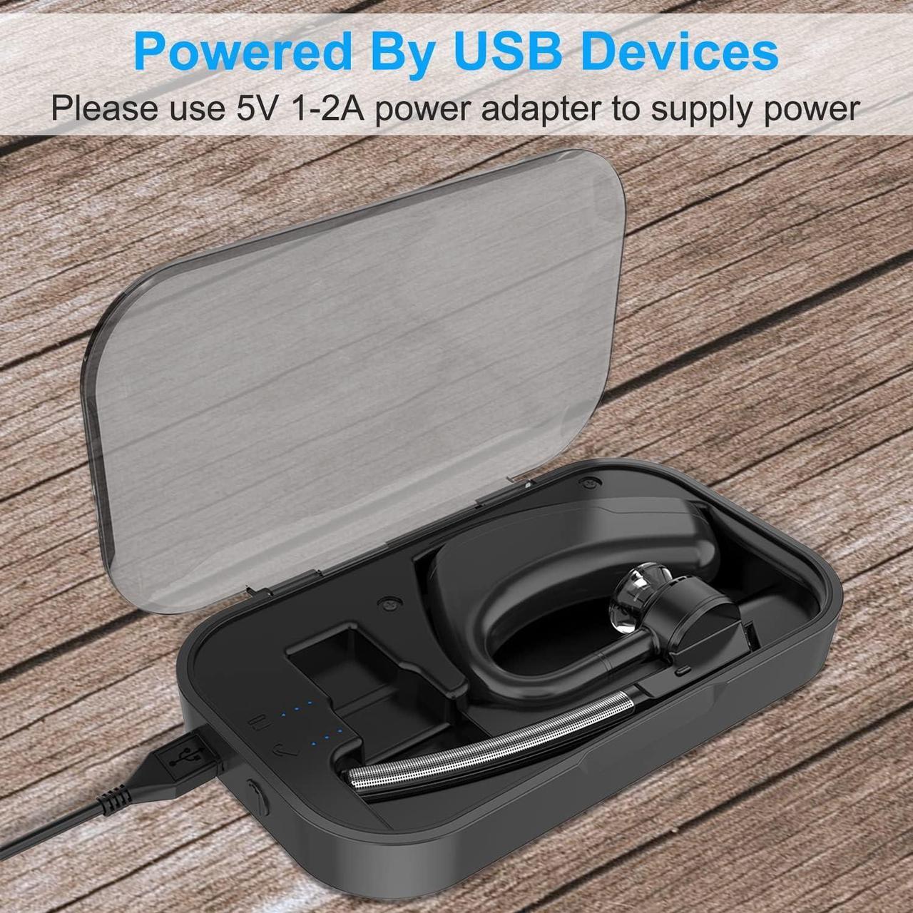 Alt view image 4 of 7 - Power Charging Case Compatible with Plantronics Bluetooth Headset Voyager Legend, 2-in-1 Portable Charger Case with LED Status(Only Include The Charging Case)