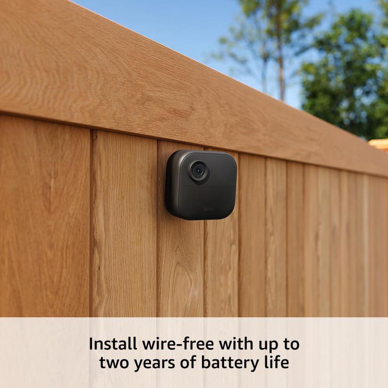 Alt view image 5 of 6 - Blink Outdoor 4 (newest model) + Battery Extension Pack  Four-year battery wireless smart security camera, two-way audio, HD live view, enhanced motion detection  Add-on cam (Sync Module required)