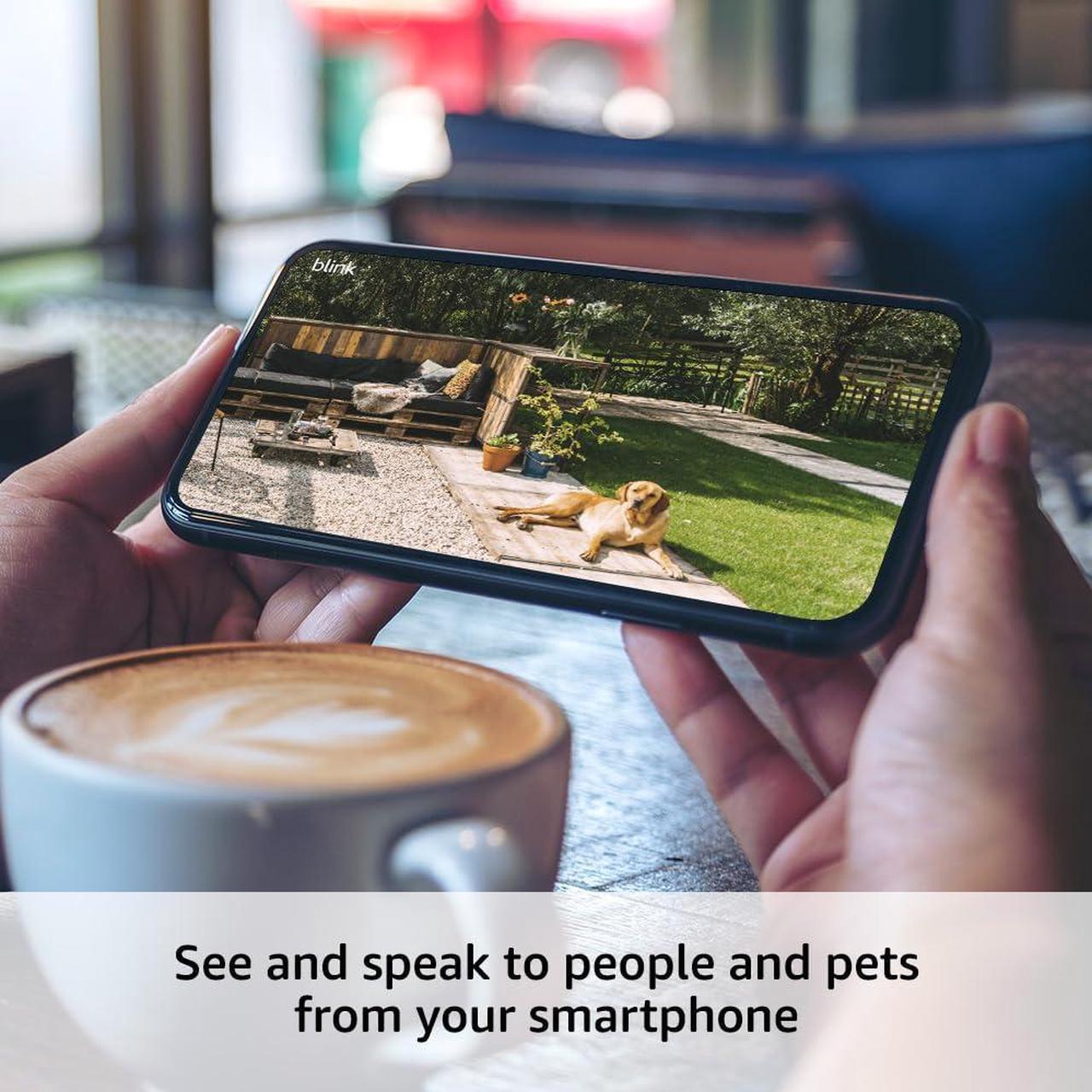 Alt view image 3 of 6 - Blink Outdoor 4 (newest model) + Battery Extension Pack  Four-year battery wireless smart security camera, two-way audio, HD live view, enhanced motion detection  Add-on cam (Sync Module required)