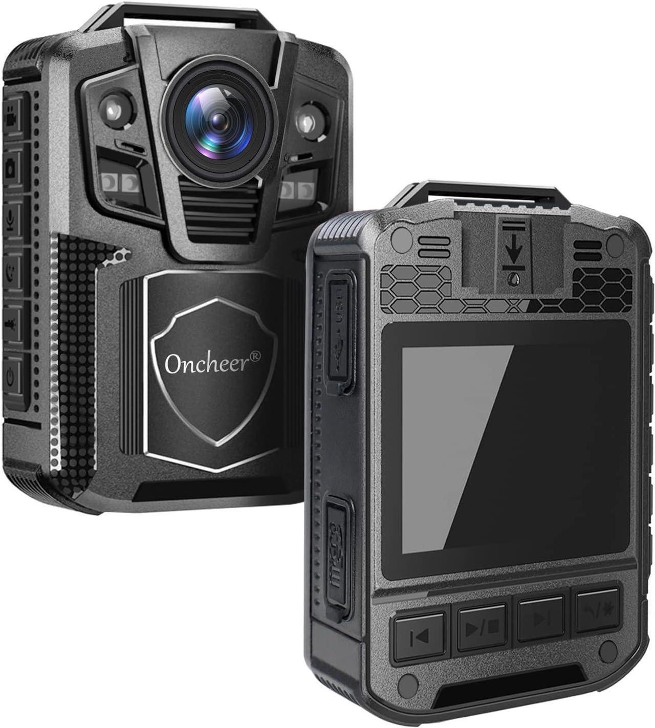 Main image of 1080P Patrol Sport Body Camera, Video Recorder Cams with 64G SD Card, Shoulder & Waist Clip, Infrared Night Vision Bodycam, 24H Continous Record for Police Security Guards Sporting Trip
