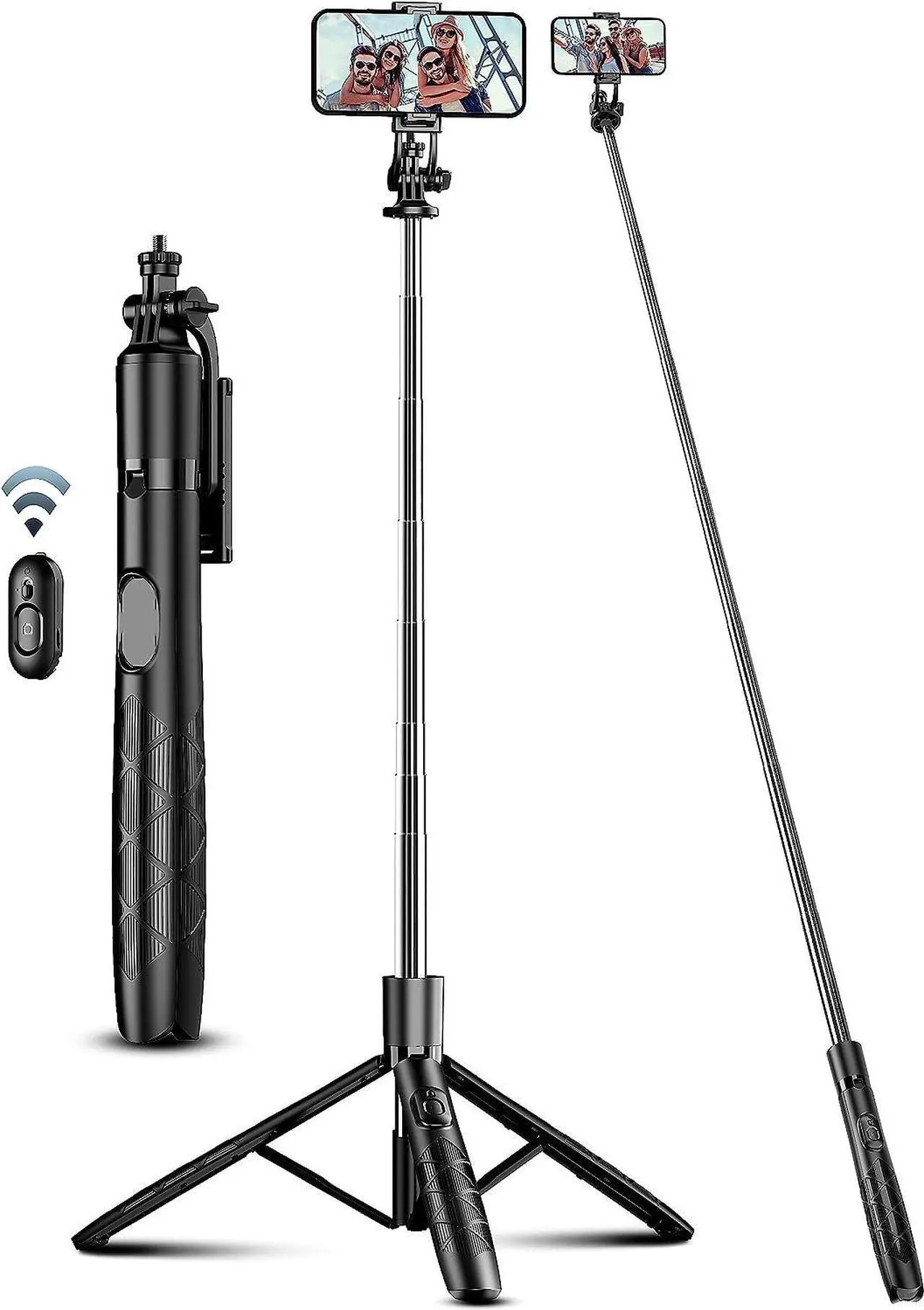 Main image of 71 Phone Tripod & Selfie Stick All in One Extendable Cell Phone Tripod with Wireless Remote Tripod Stand for iPhone & Travel Tripod 360° Rotation Compatible with iPhone Android Phone Camera