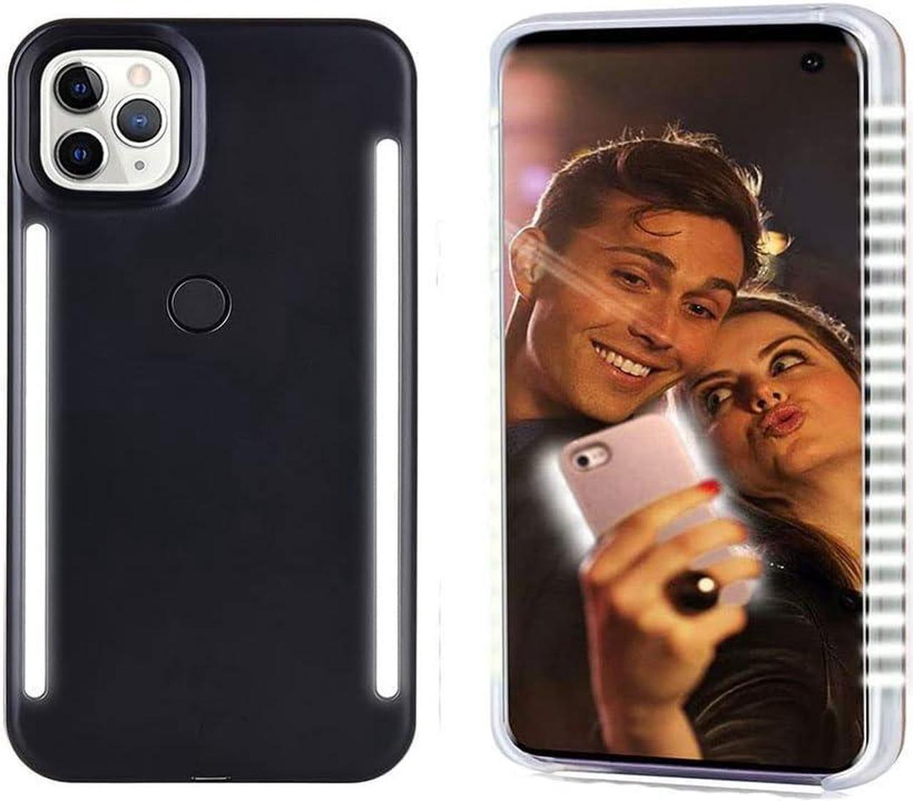 Main image of LED Light up case for iPhone 14 pro max,LED Illuminated Selfie Light[Rechargeable],Great for a Bright Selfie Light Up Case Cover (for iPhone 14 pro max-Black)