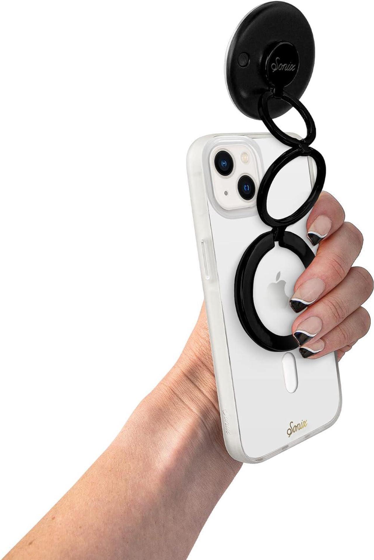 Alt view image 7 of 7 - Sonix MagLink Pop Up Selfie Light and Phone Ring Grip for MagSafe iPhone 15, 14, 13, 12 Series, Magnetic Fully Adjustable Round Ring Light