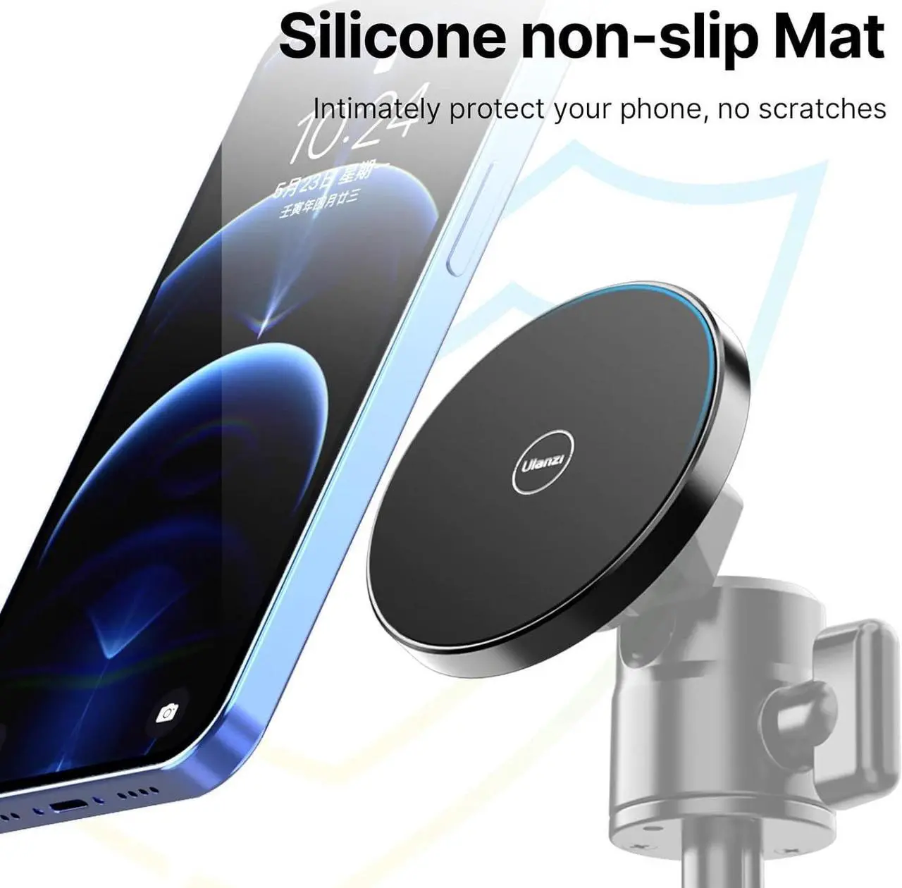 Alt view image 7 of 7 - ULANZI R101 1/4" Mount for MagSafe Lightweight and Compact, Magnetic Tripod Adapter Only for iPhone13/12 Pro/Pro Max/Mini, Magsafe Case/Cover, Tripod, Selfie Stick, Live Broadcast Tripod
