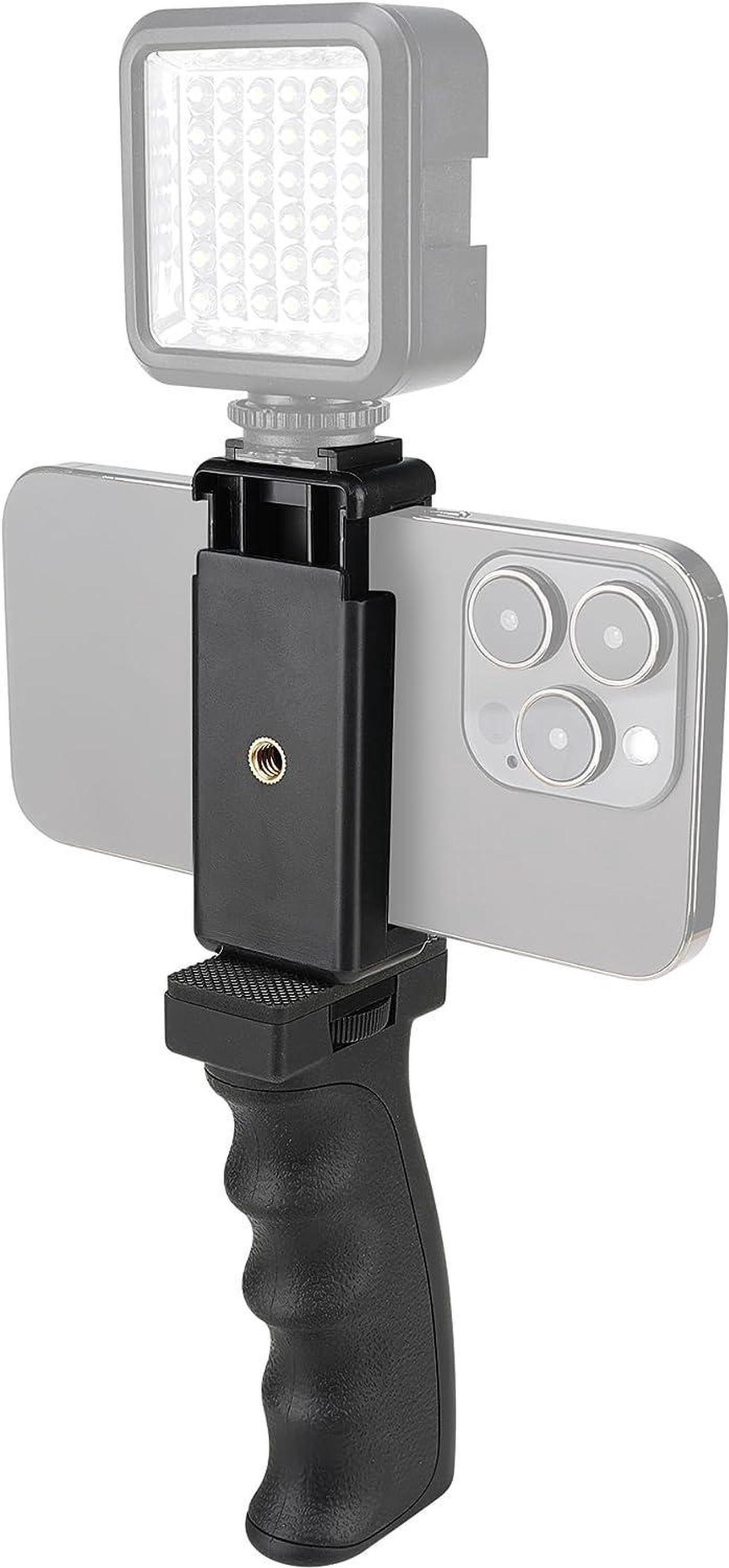 Alt view image 6 of 7 - Universal Ergonomic Anti-Falling Cell Phone Smartphone Hand Grip Stabilizer w/Safety Strap, Portable Selfie Stick Handheld Vlogging Holder Mount for 60-85mm Width iPhone Samsung Tracfone Android