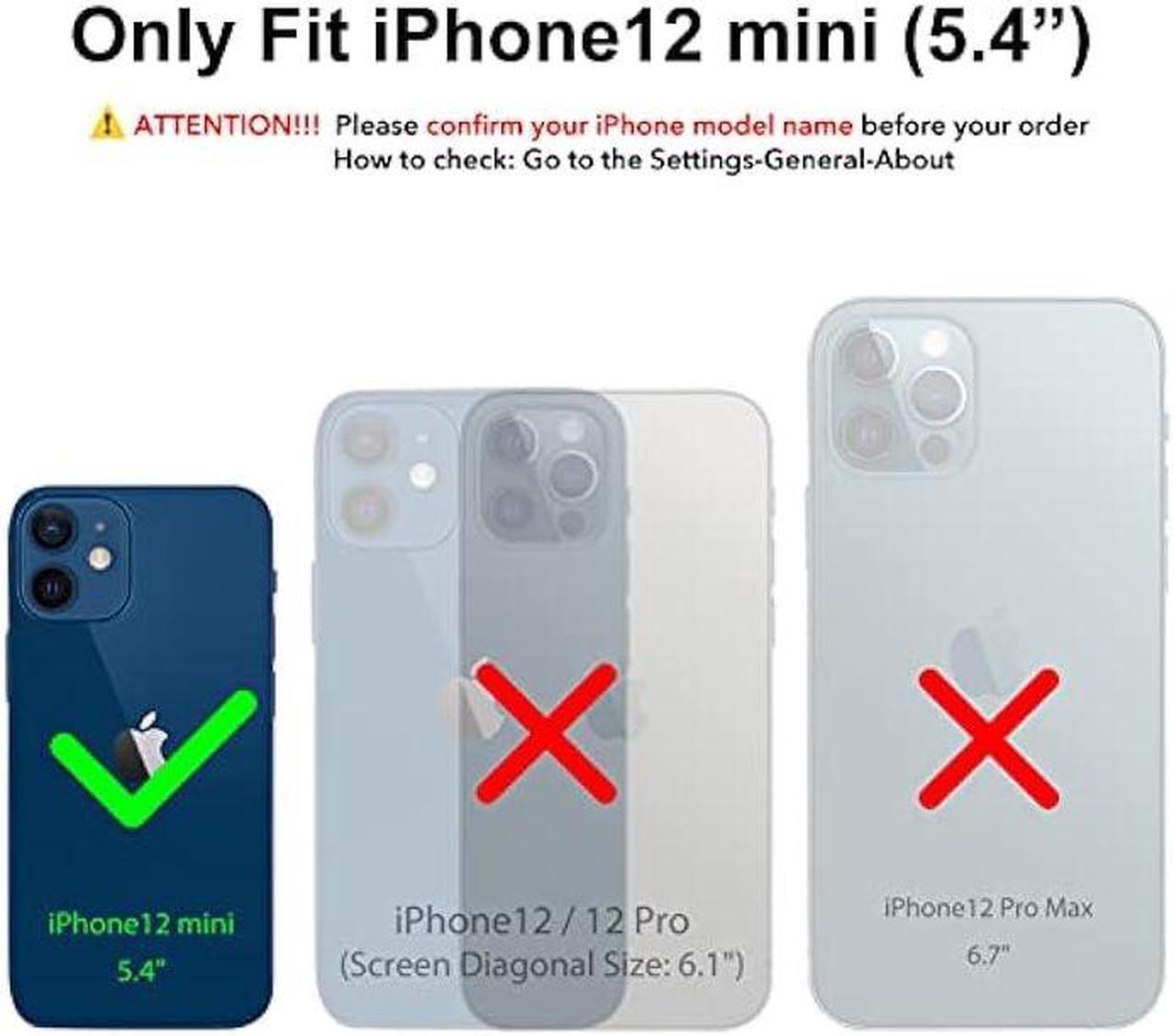 Alt view image 2 of 6 - ORNARTO Compatible with iPhone 12 Mini Case, Slim Liquid Silicone 3 Layers Full Covered Soft Gel Rubber with Microfiber Case Cover 5.4 inch-Navy Blue
