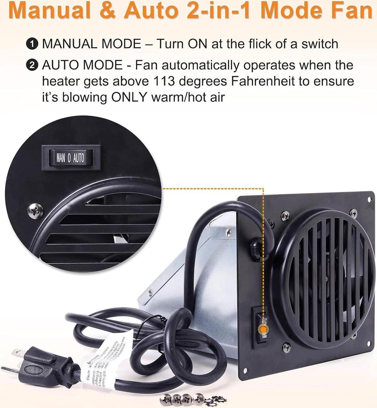 Alt view image 4 of 7 - Adviace Wall Heater Blower Fan for Dyna-Glo, Mr. Heater and Kozy World Vent Free Heaters, Replacement WHF100 Dyna-Glo Heater Fan for Dyna-Glo NG, LP, Natural Gas, Liquid Propane Vent Free Wall Heater