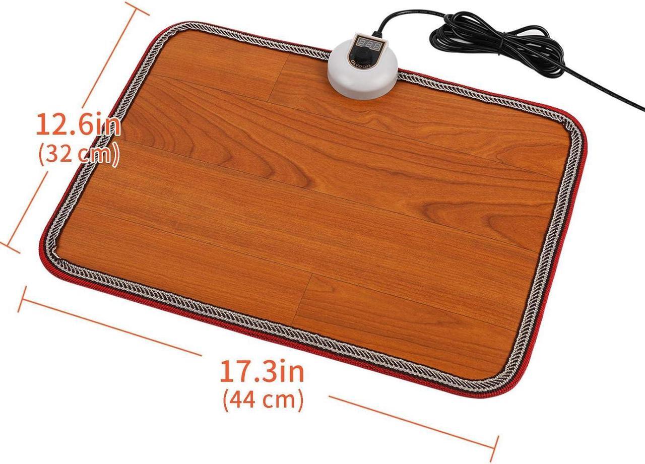 Alt view image 7 of 7 - Electric Heated Floor Mats Under Desk, Heated Foot Warmer