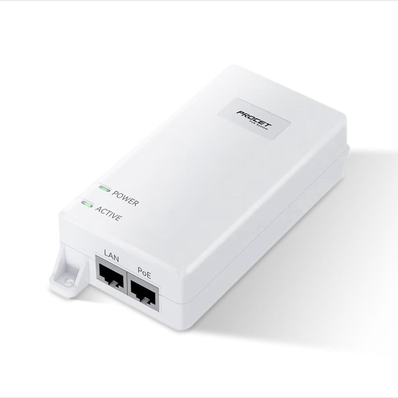 Main image of Gigabit PoE++ Injector 60W IEEE802.3bt/at/af Compliant, Supplies PoE(15.4W) or PoE+(30W) or PoE++(60W) Power Over Ethernet Distances Up to 328ft, PoE Injector Adapter for Camera/Access Point, EN60GB