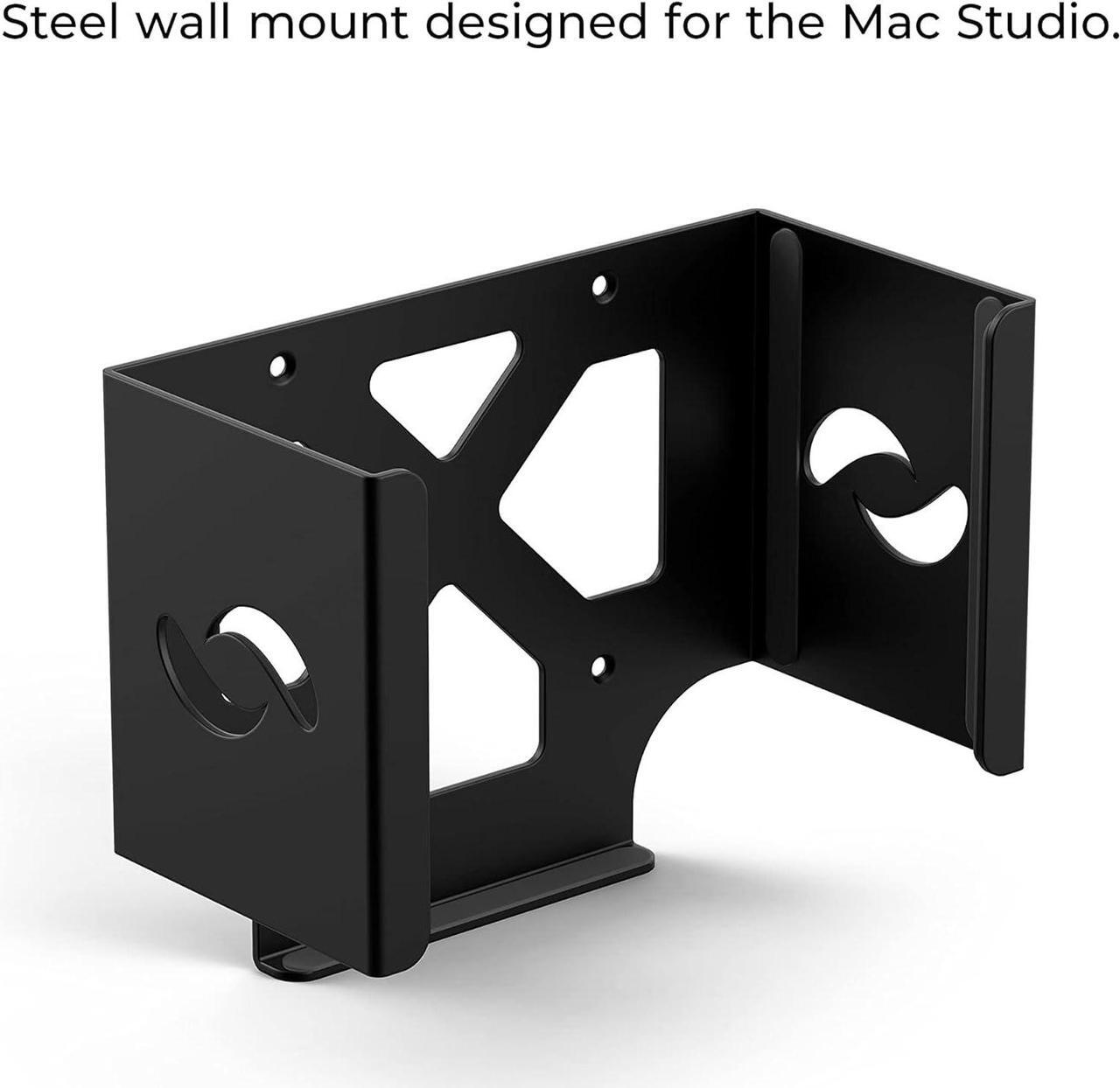 Alt view image 2 of 7 - HumanCentric Wall Mount Compatible with Mac Studio Mount - Secure or Hide Your Mac Studio with an Apple Mac Studio Wall Mount, Wall Mounting Stand for Apple Studio Mount, Mountable Mac Studio Mount