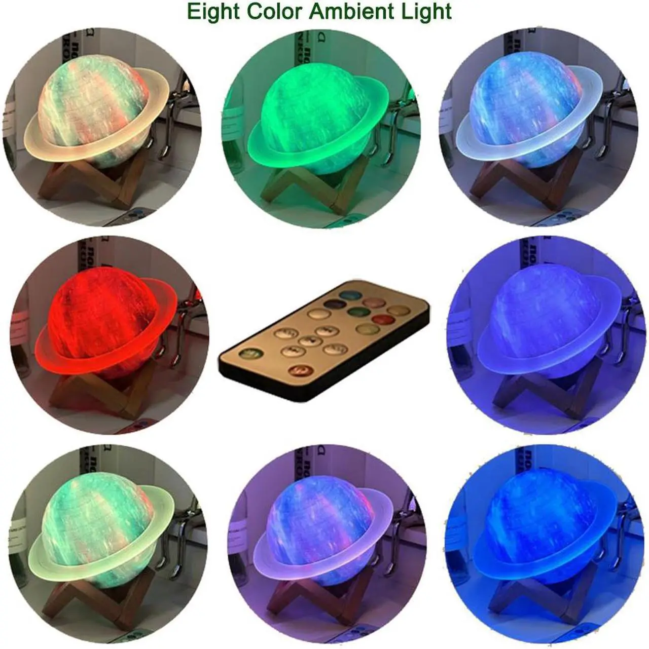 Alt view image 5 of 7 - Saturn Ring Bluetooth Speaker,RGB Colorful Change Bluetooth Speaker with Dynamic LED Lights,Cute Look Gift for Kids Blue