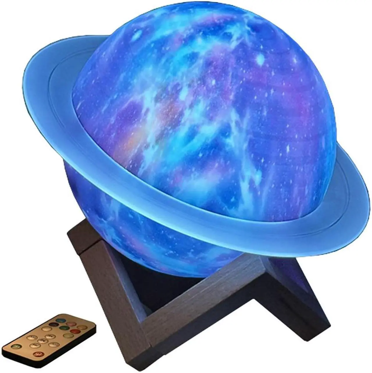 Main image of Saturn Ring Bluetooth Speaker,RGB Colorful Change Bluetooth Speaker with Dynamic LED Lights,Cute Look Gift for Kids Blue