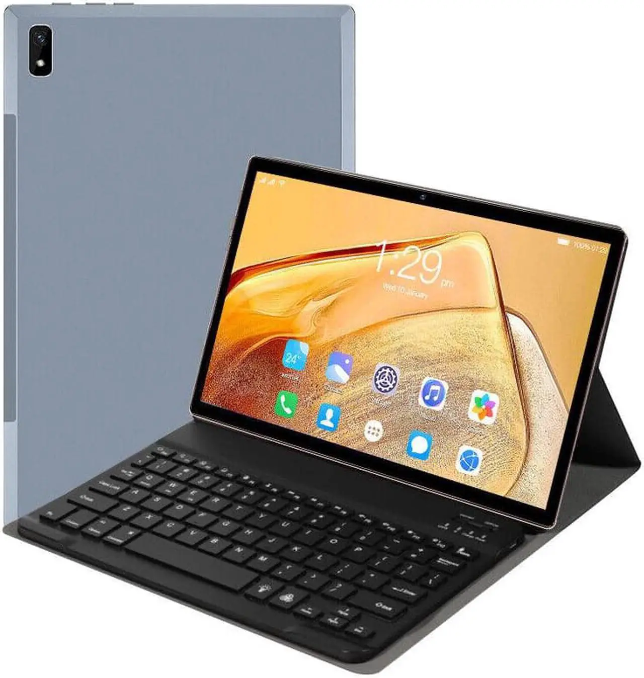 Main image of 10.1 Inch Tablet PC Android 12 256GB ROM GPS 5G WiFi Bluetoorh Keyboard Dual SIM