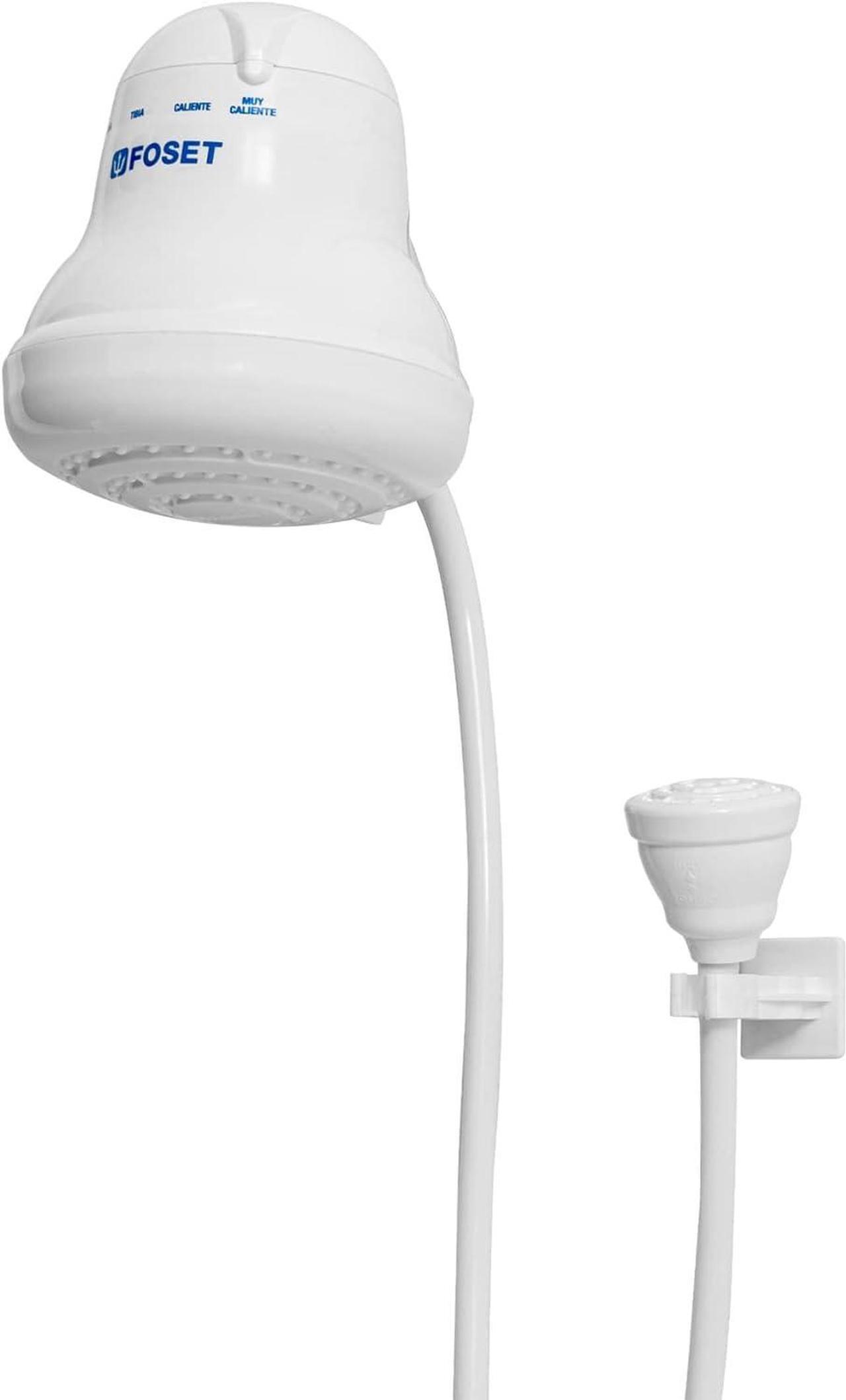 Main image of 49491 Electric Shower Head - Instant Hot Water, 4 Temperature Levels - Hand Shower Head with 5 ft Hose Included