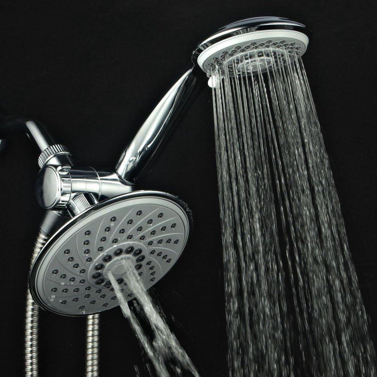Alt view image 5 of 7 - Hotel Spa 1831 30-Setting Ultra-Luxury 3 way Rainfall Shower-Head/Handheld Shower Combo by Top Brand Manufacturer. Choose from 30 full and combined water flow patterns! , 6 Inch , Chrome