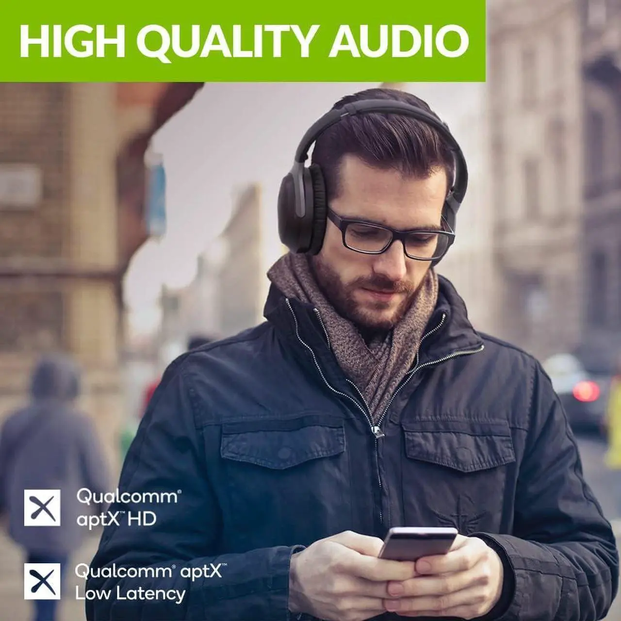 Alt view image 3 of 7 - Avantree Aria Me S - Bluetooth Headphones with Left/Right Ear Tunable Audio Profile, Ideal for Seniors, Active Noise Cancelling, Low Latency & aptX HD