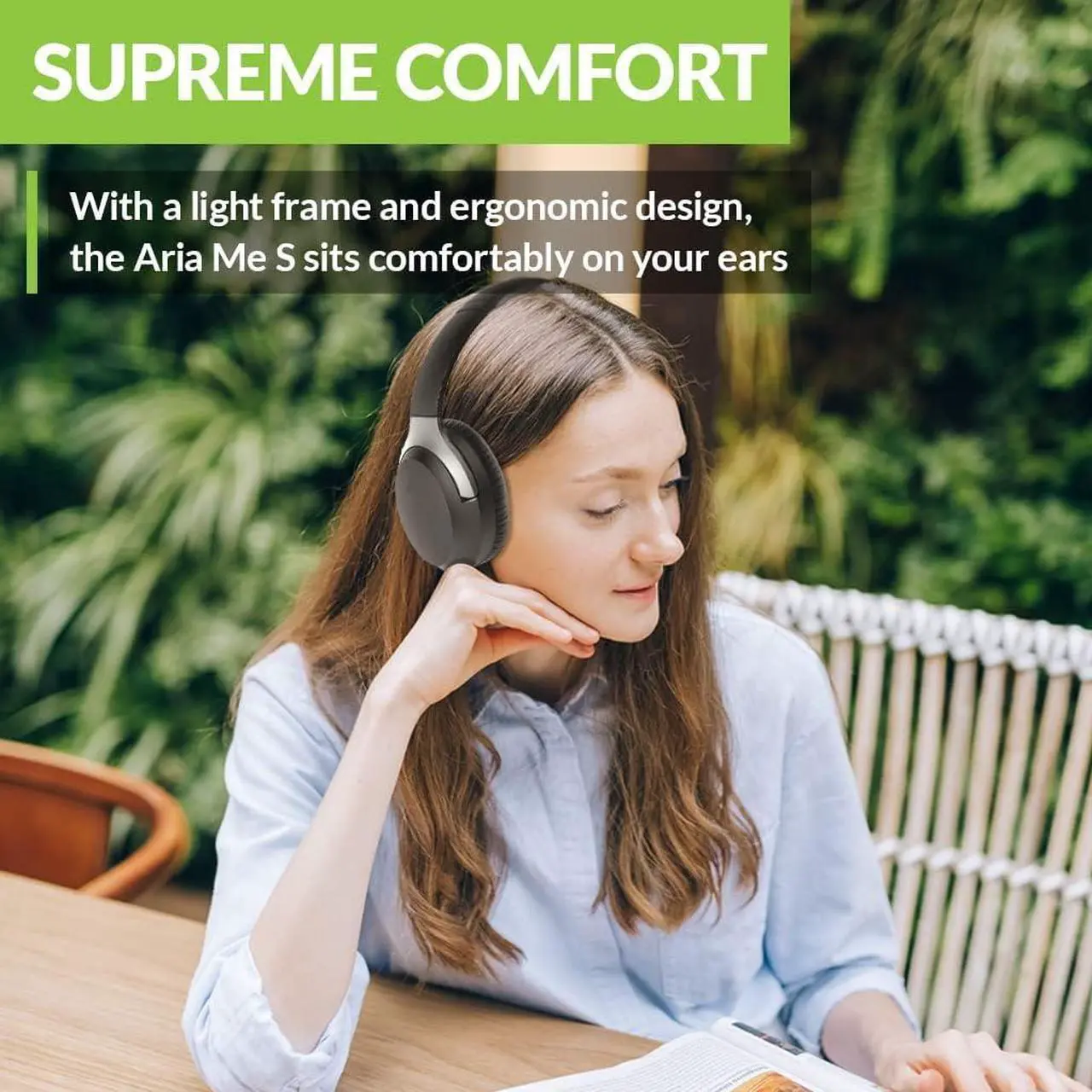 Alt view image 6 of 7 - Avantree Aria Me S - Bluetooth Headphones with Left/Right Ear Tunable Audio Profile, Ideal for Seniors, Active Noise Cancelling, Low Latency & aptX HD