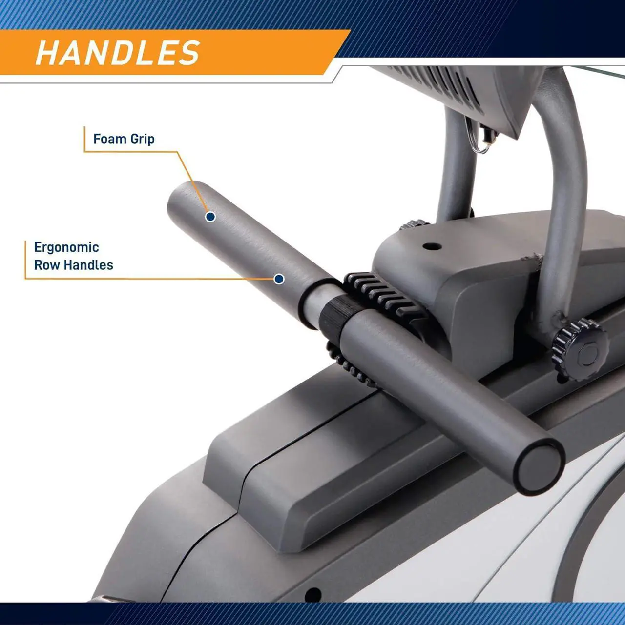 Alt view image 5 of 7 - Marcy Foldable 8-Level Magnetic Resistance Rowing Machine with Transport Wheels