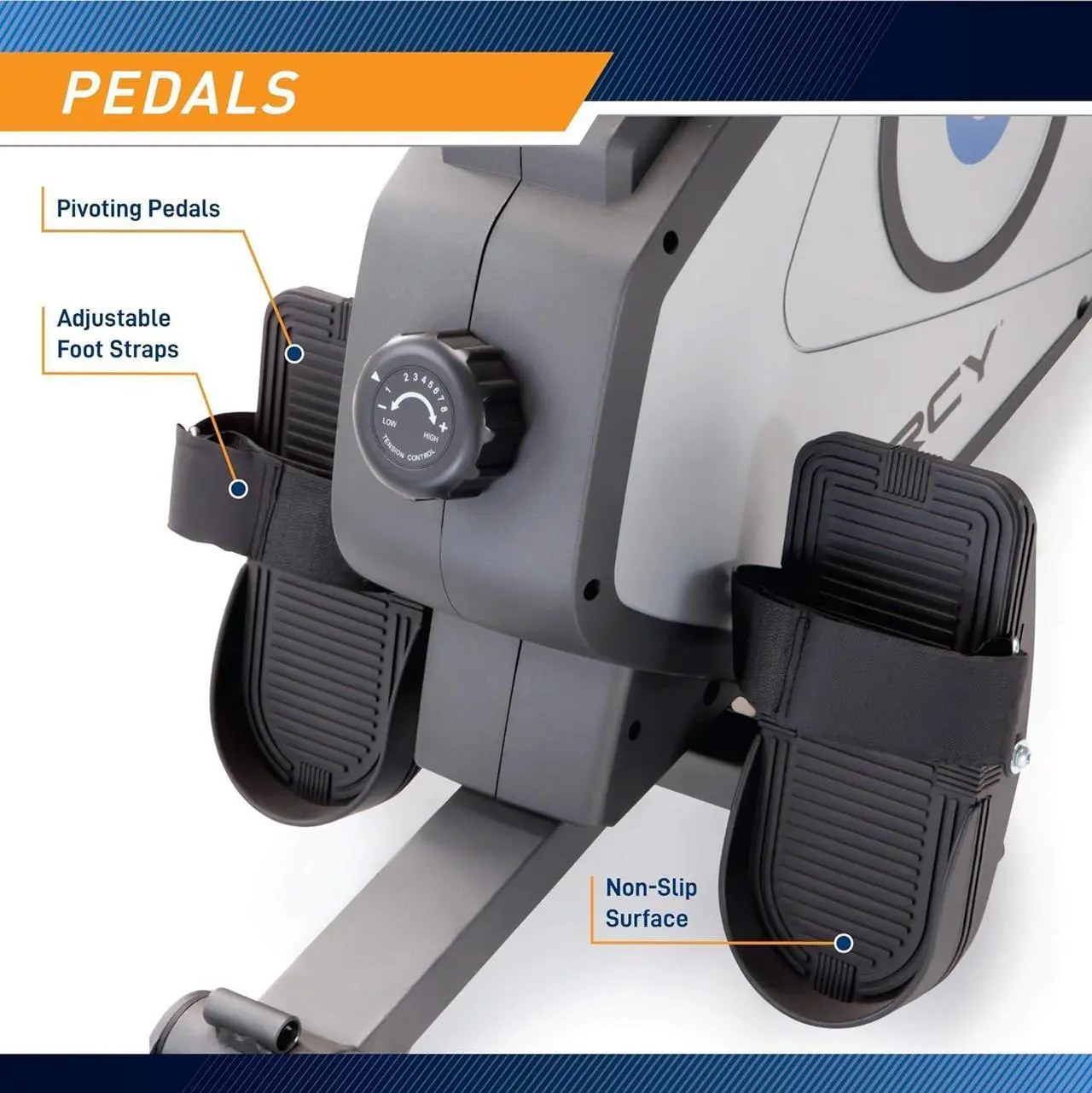 Alt view image 6 of 7 - Marcy Foldable 8-Level Magnetic Resistance Rowing Machine with Transport Wheels