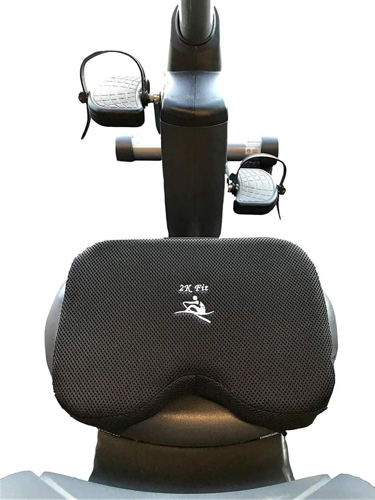 Alt view image 4 of 7 - 2K Fit Rowing Machine Seat Cushion (Model 2) for The Concept 2 Rowing Machine with Custom Memory Foam, Washable Cover, and Straps- Concept 2 Rower, Recumbent Stationary Bike, WatterRower Seat Pad