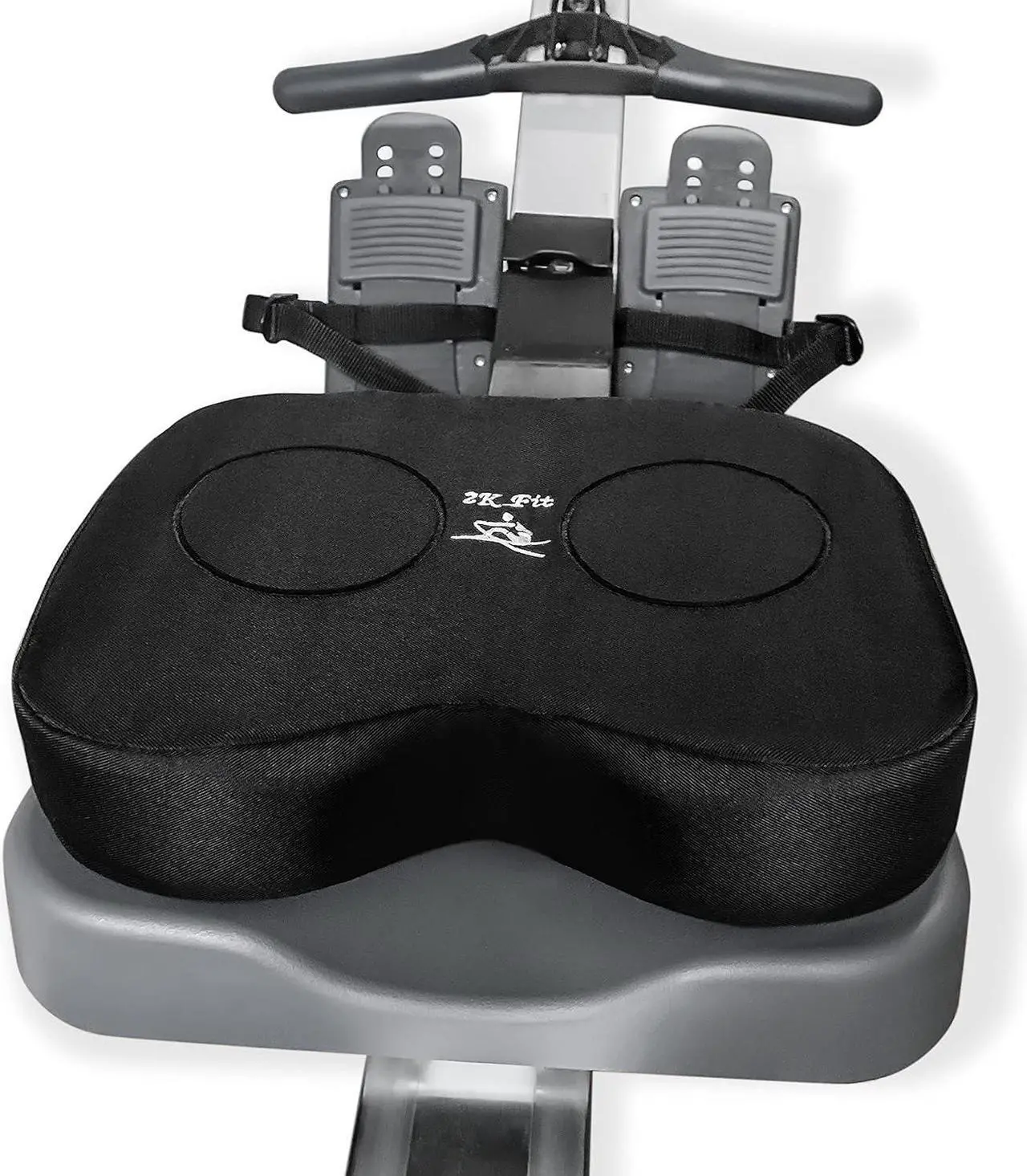 Alt view image 3 of 6 - 2K Fit Rowing Machine Seat Cushion (Model 1) for The Concept 2 Rowing Machine with Medium Thickness Dual Density Memory Foam, Washable Cover for Indoor Erg, Concept 2 Rower, Water Rower Seat Pad