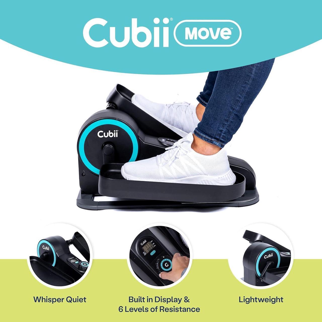 Alt view image 2 of 5 - Cubii Move, Under Desk Elliptical, Bike Pedal Exerciser, Seated Elliptical, Work from Home Fitness, Mini Elliptical Machines for Home Use, Exerciser for - Adult to Seniors